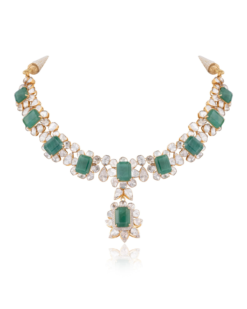 Ruhi Polki And Diamond Necklace