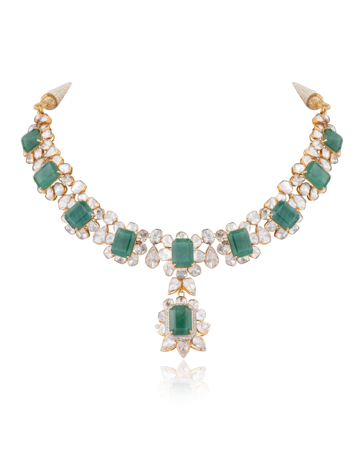 Ruhi Polki And Diamond Necklace