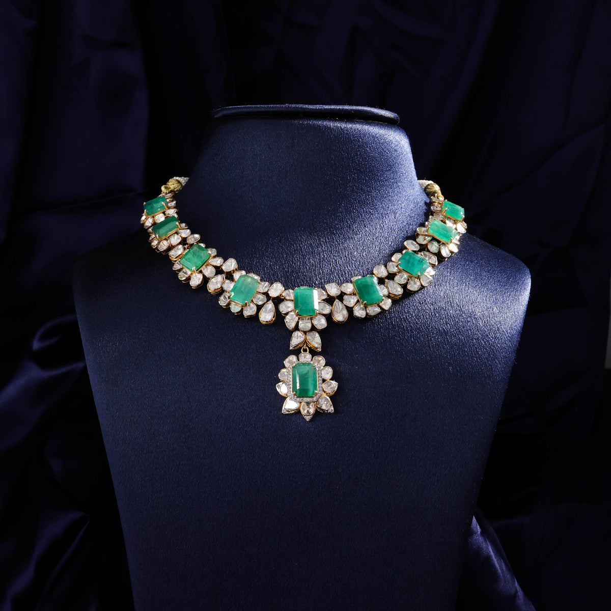 Ruhi Polki And Diamond Necklace