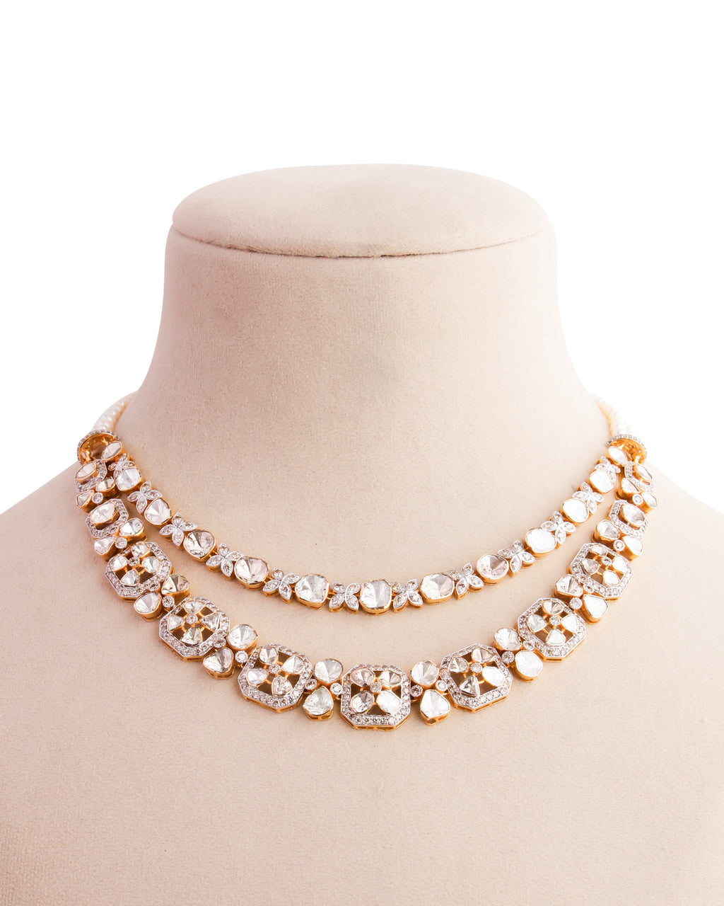 Ziraya Polki And Diamond Necklace