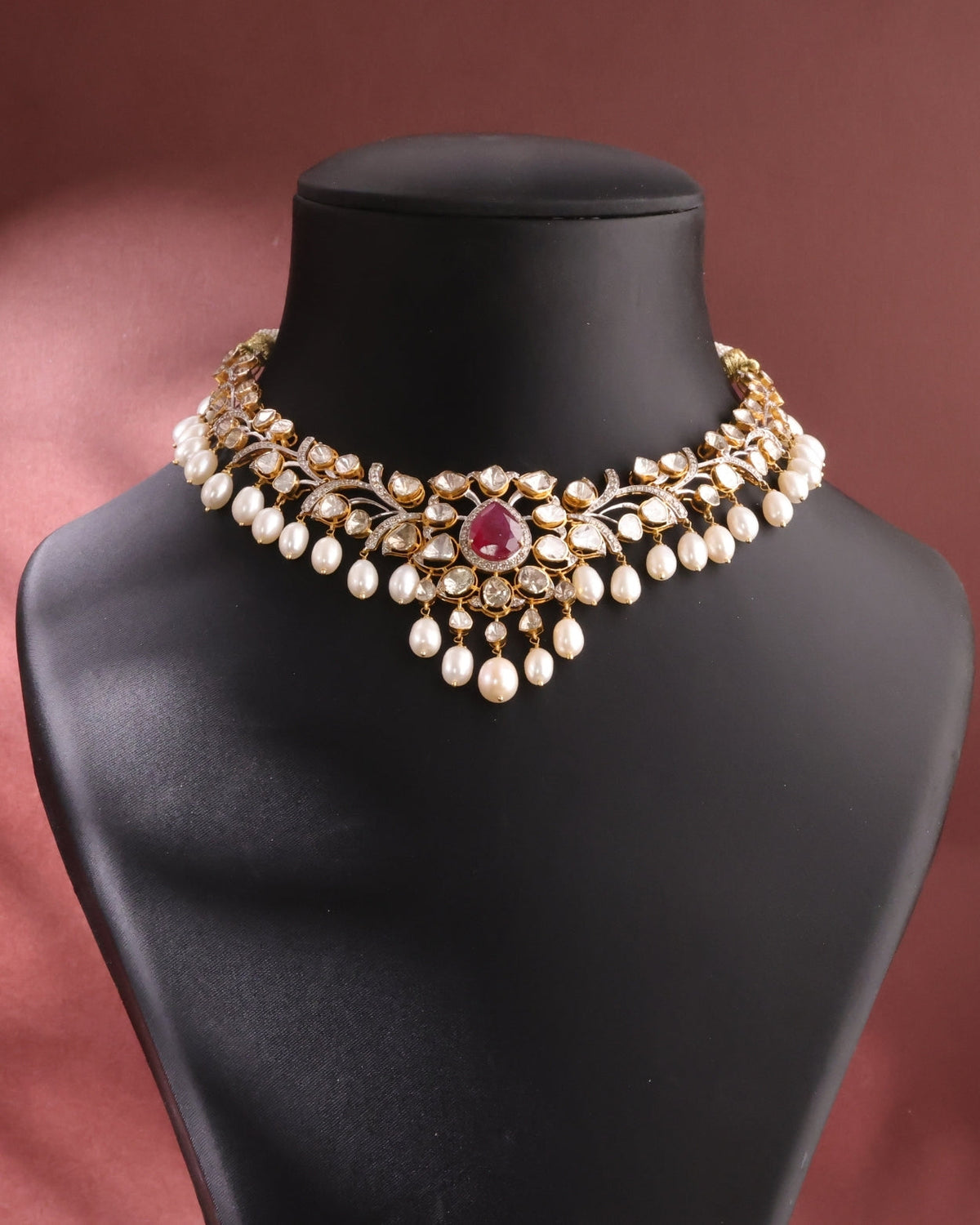 Addy Polki And Diamond Necklace