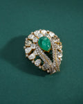 Rushi Polki And Diamond Pendant