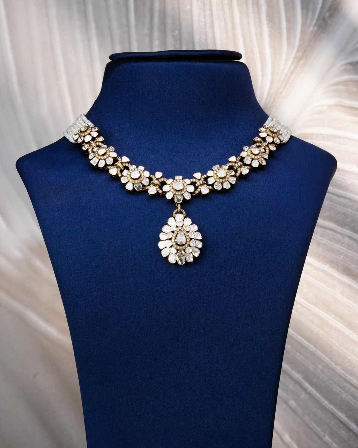 Rosie Polki And Diamond Necklace