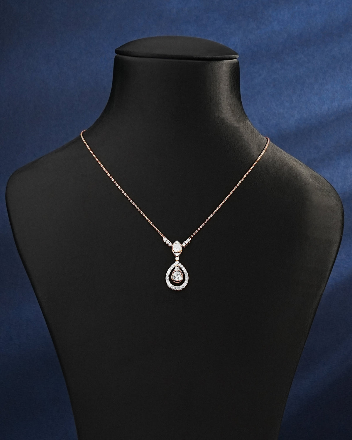 Miya Polki And Diamond Pendant