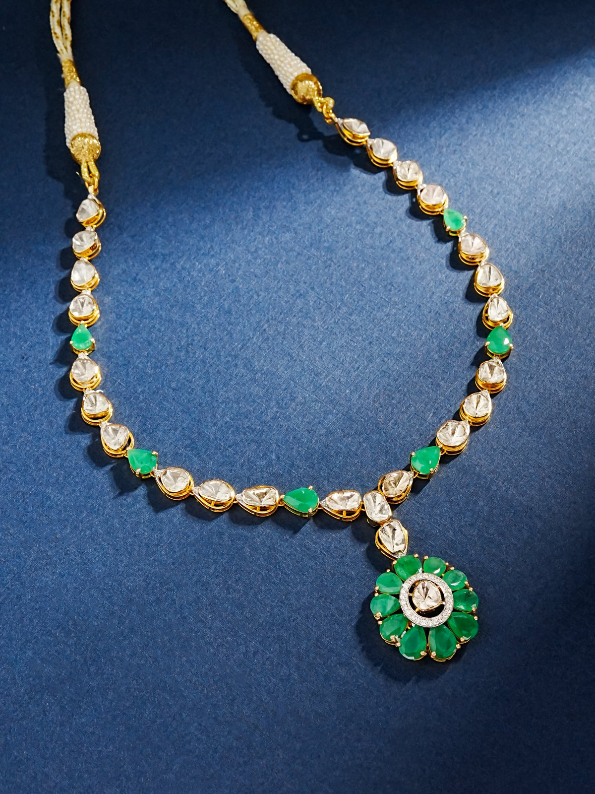 Mausam Polki And Diamond Necklace