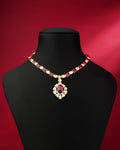 Ketki Polki And Diamond Necklace