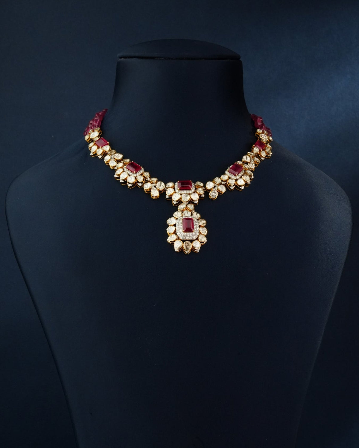 Siddhi Polki And Diamond Necklace