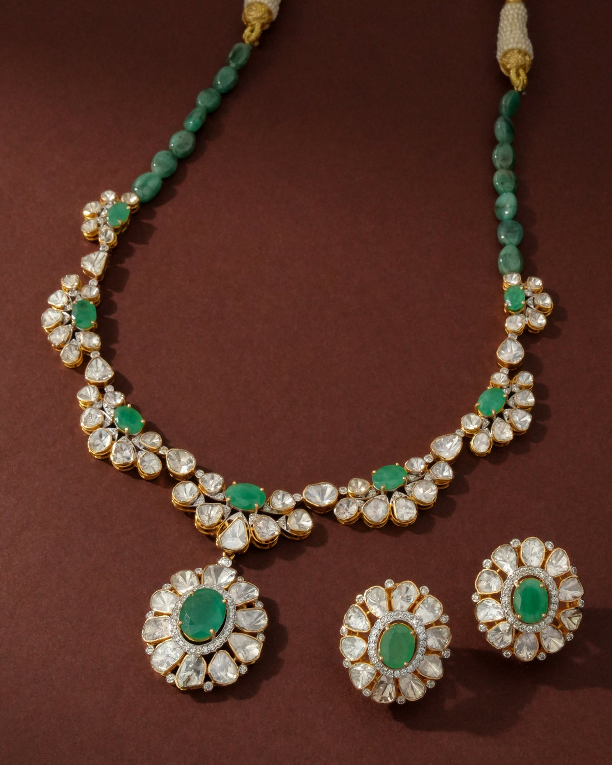 Maheshi Polki And Diamond Tops