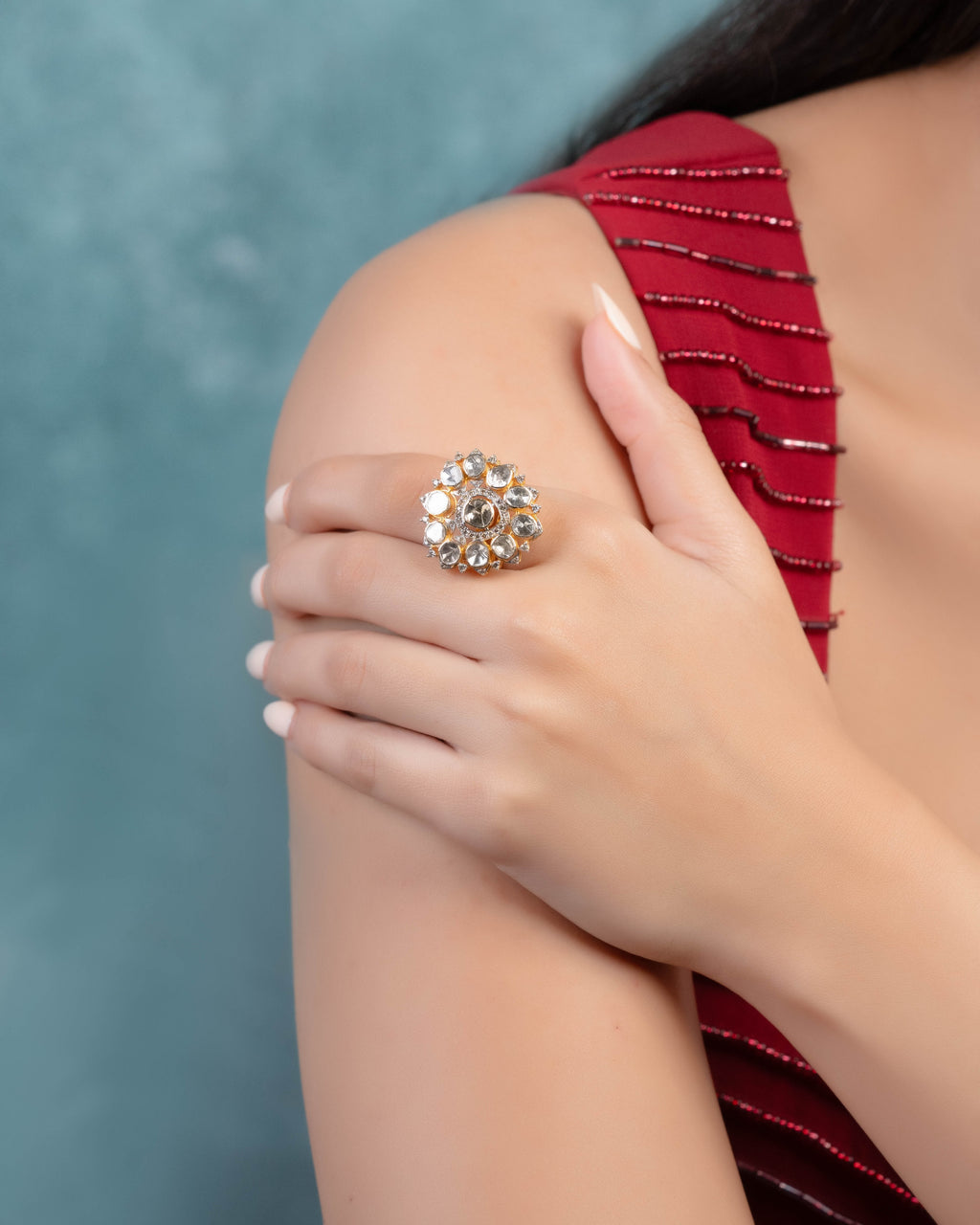 Jessie Polki  And Diamond Ring
