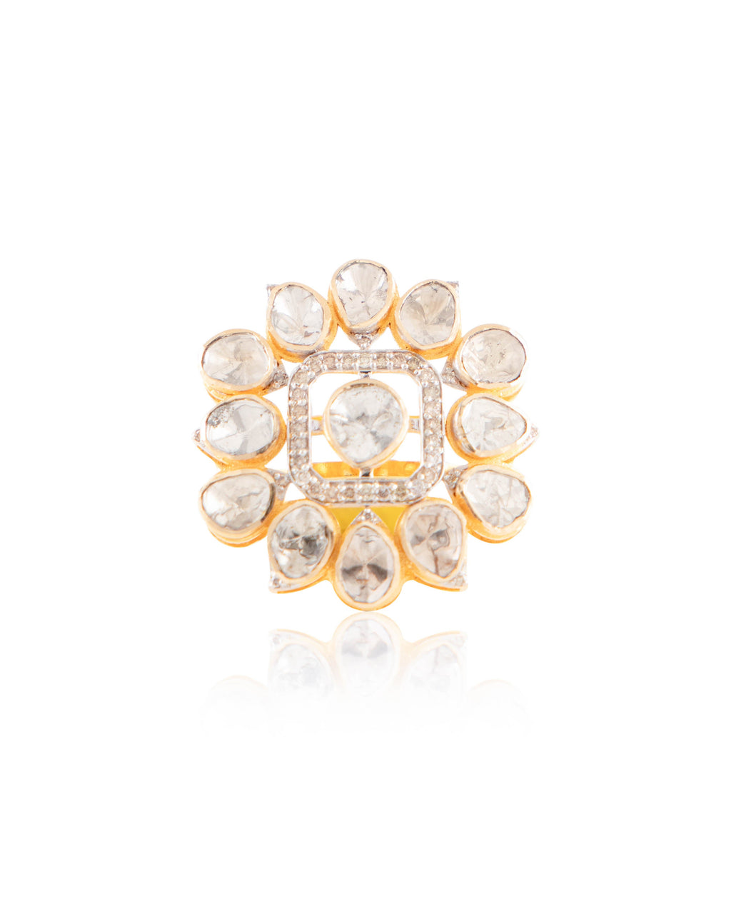 Isla Polki And Diamond Ring