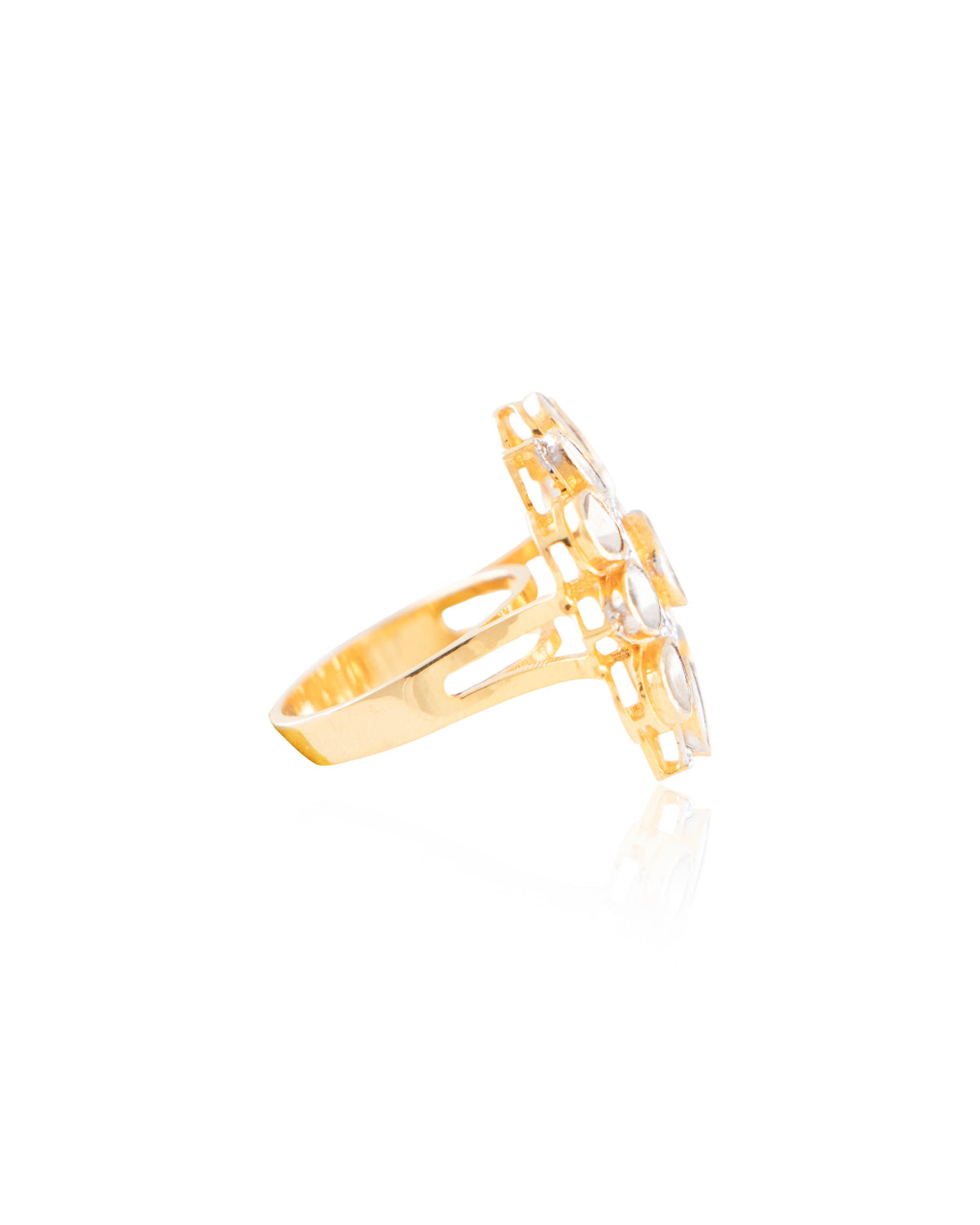 Isla Polki And Diamond Ring