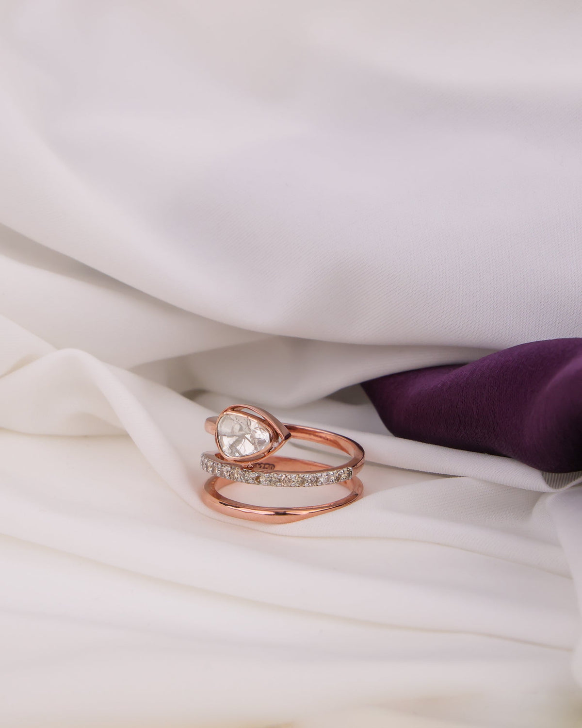 Deepali Polki And Diamond Ring