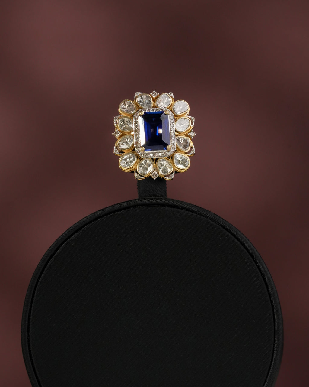 Olira Polki And Diamond Ring