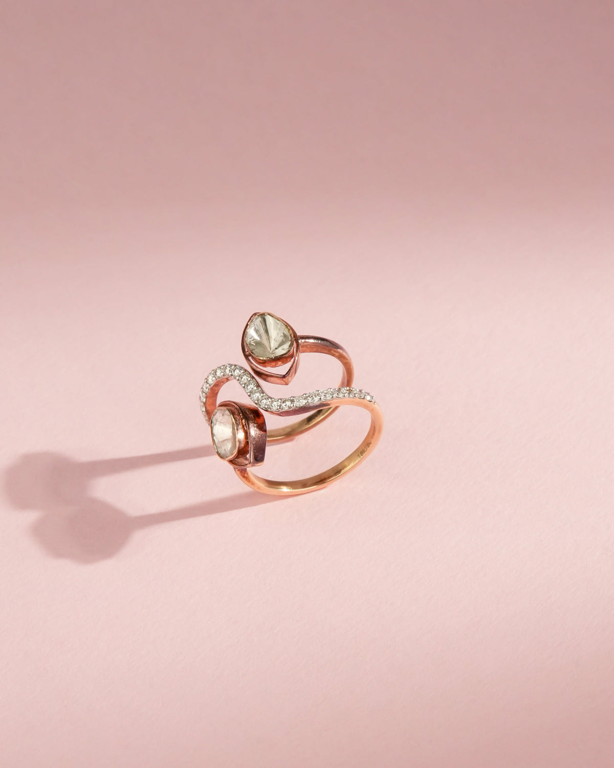 Corvia Polki And Diamond Ring