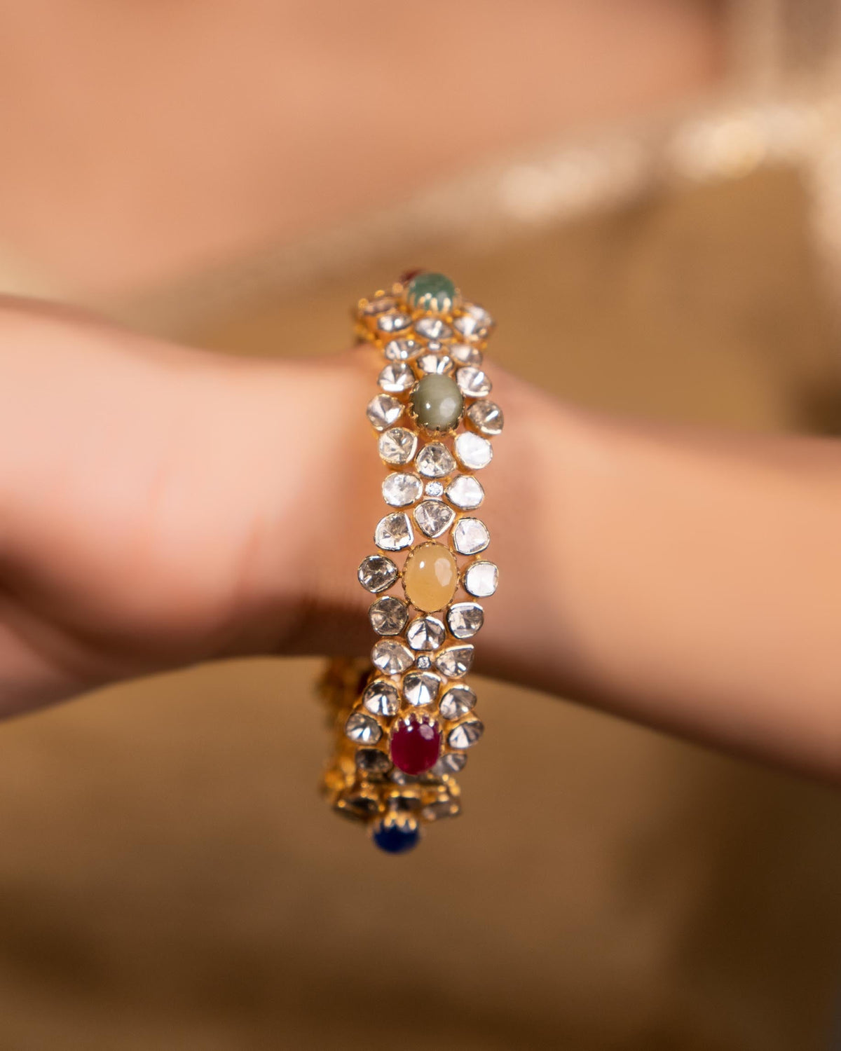 Mahek Polki And Diamond Bangle