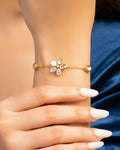 Sakshi Polki And Diamond Loose Bracelet