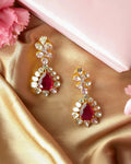 Elvina Polki And Diamond Long Earrings