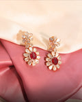 Carrie Polki And Diamond Long Earrings