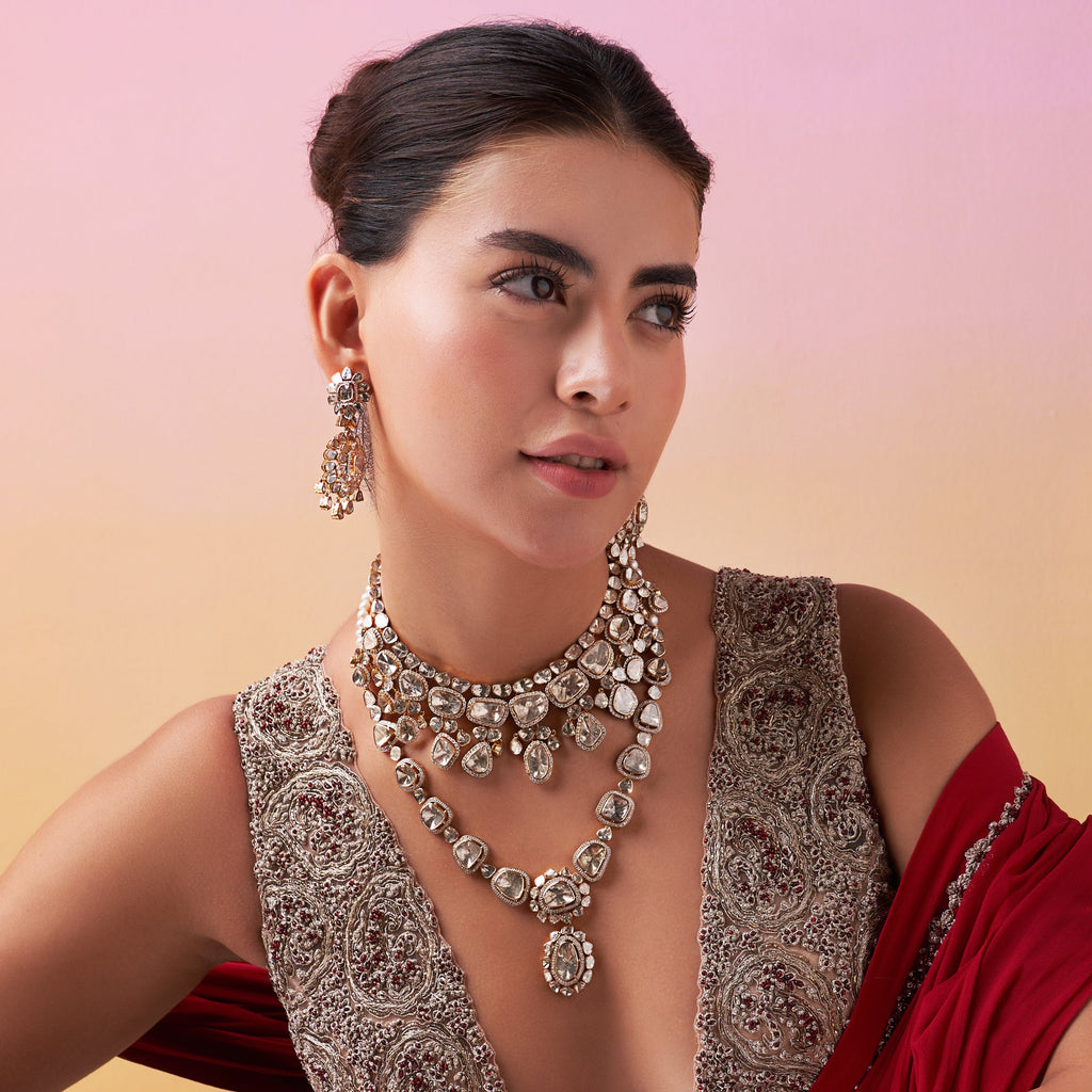 Shubhangi Bridal Polki And Diamond Set