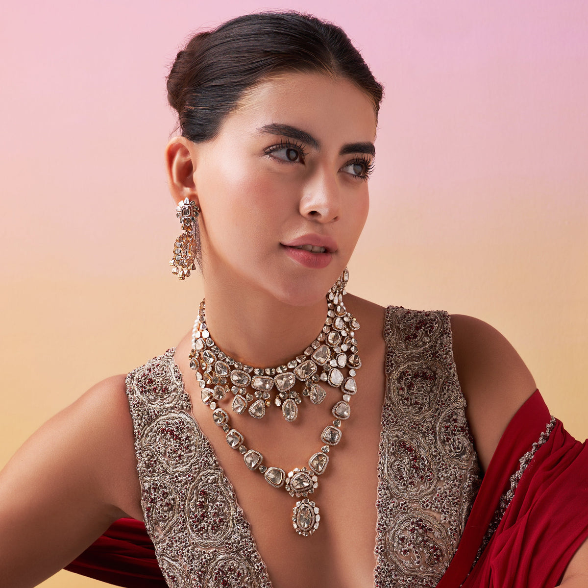 Shubhangi Bridal Polki And Diamond Set