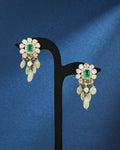 Sornaya Polki And Diamond Long Earrings