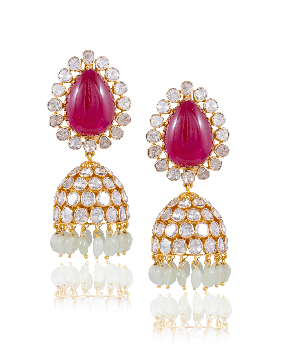 Nisha Polki Jhumkas