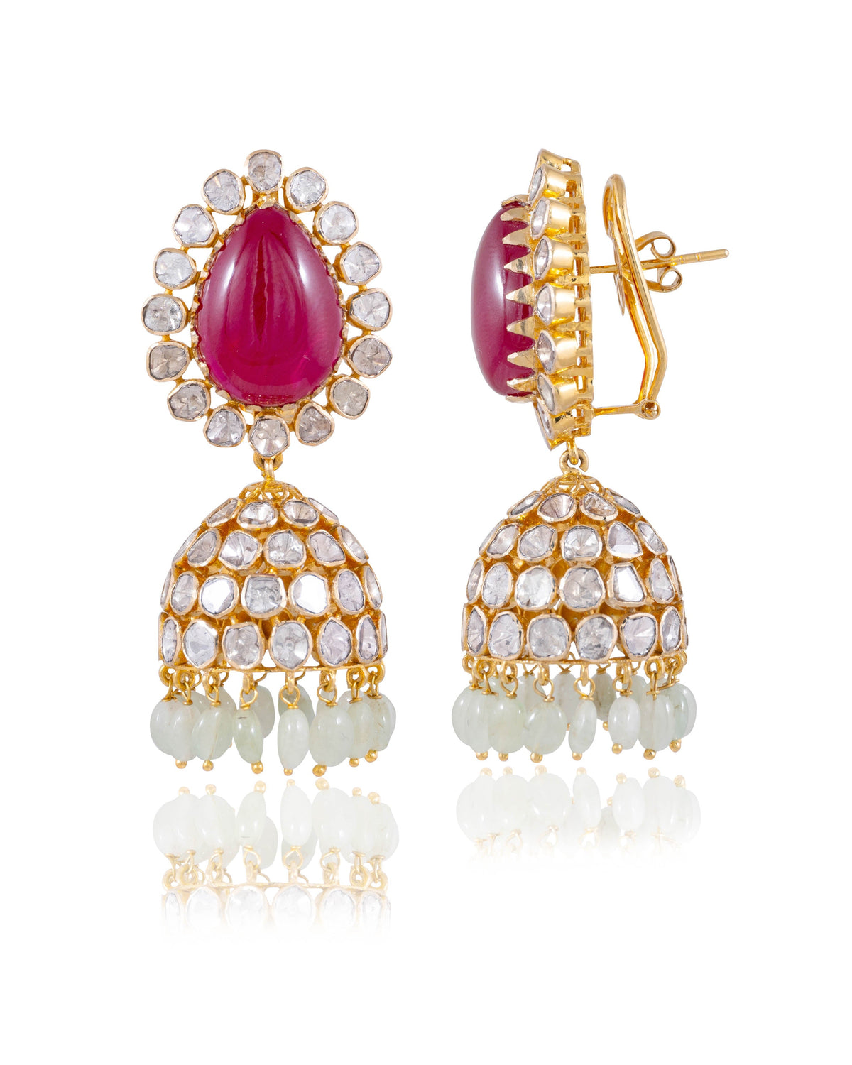 Nisha Polki Jhumkas