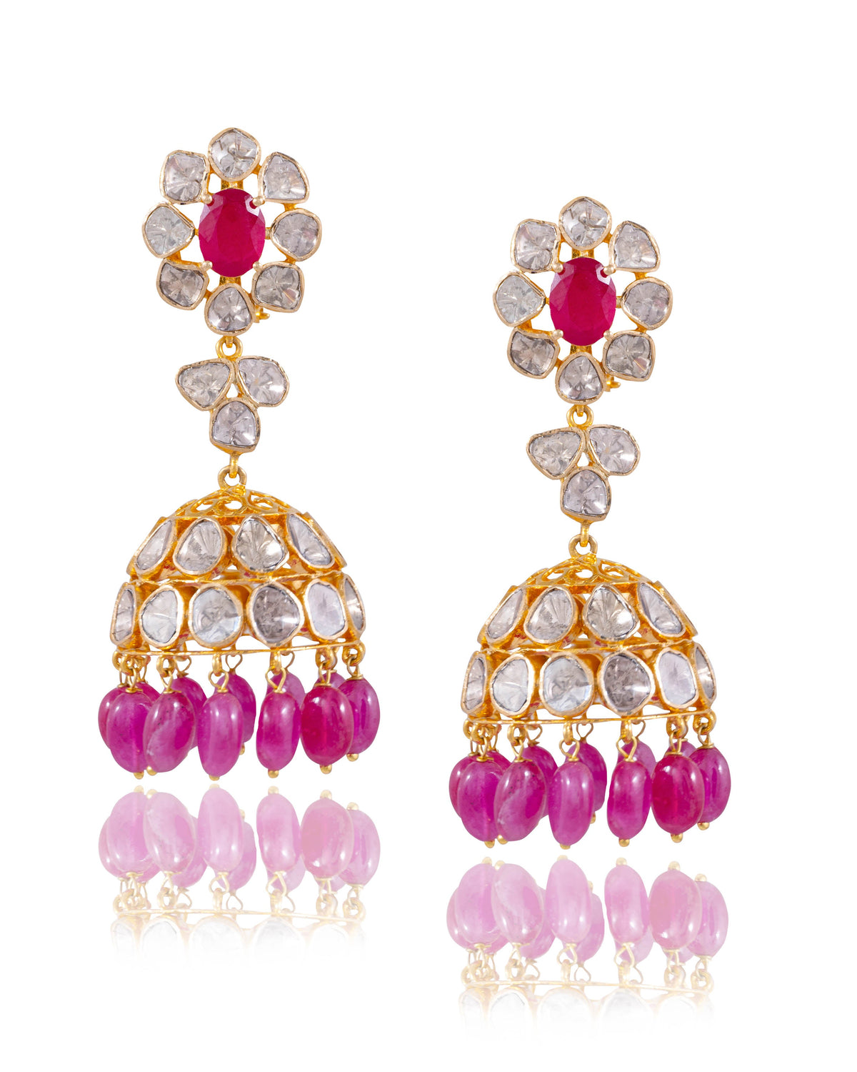 Aashika Polki Jhumkas
