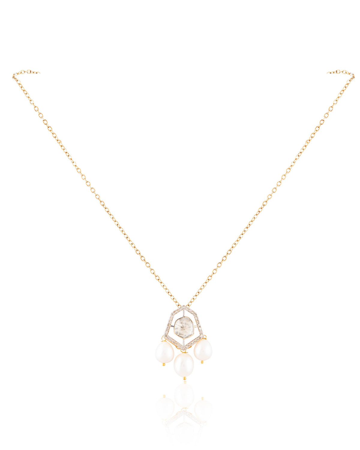 Harpreet Polki And Diamond Pendant