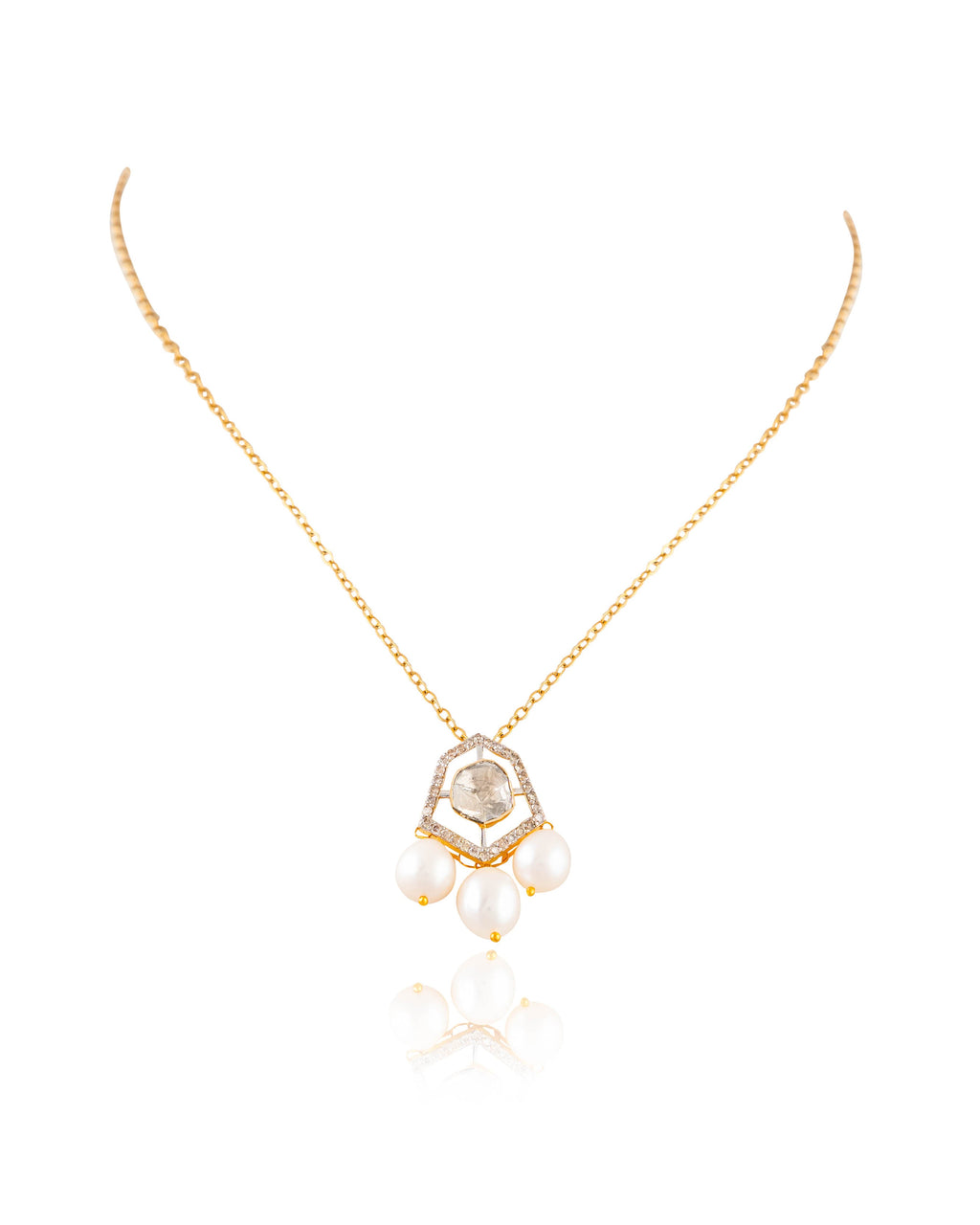 Harpreet Polki And Diamond Pendant