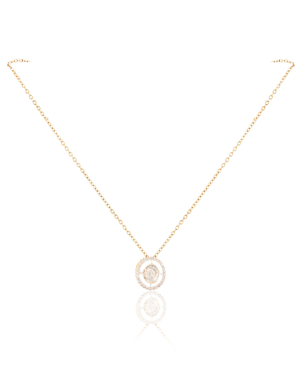 Anudhita Pendant And Netra Tops Polki And Diamond Set