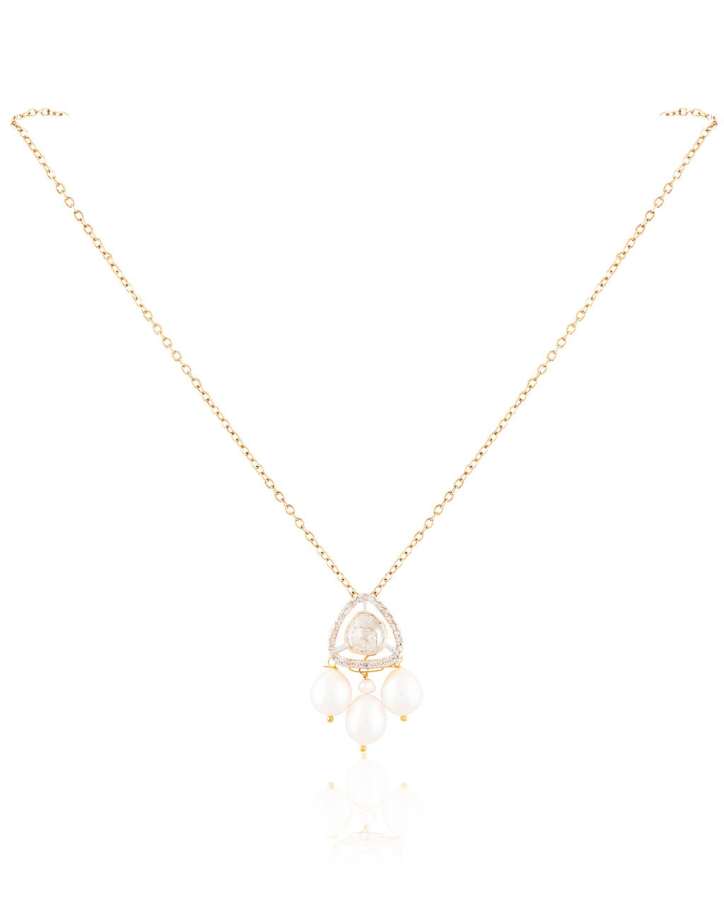 Kelly Pendant And Eqra Tops Polki And Diamond Set