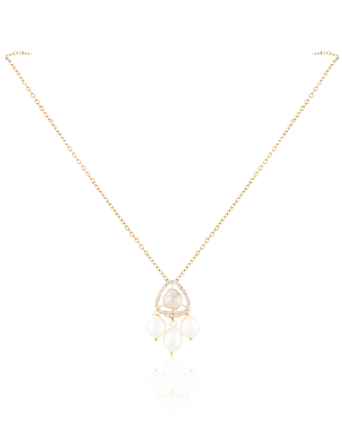 Kelly Pendant And Eqra Tops Polki And Diamond Set