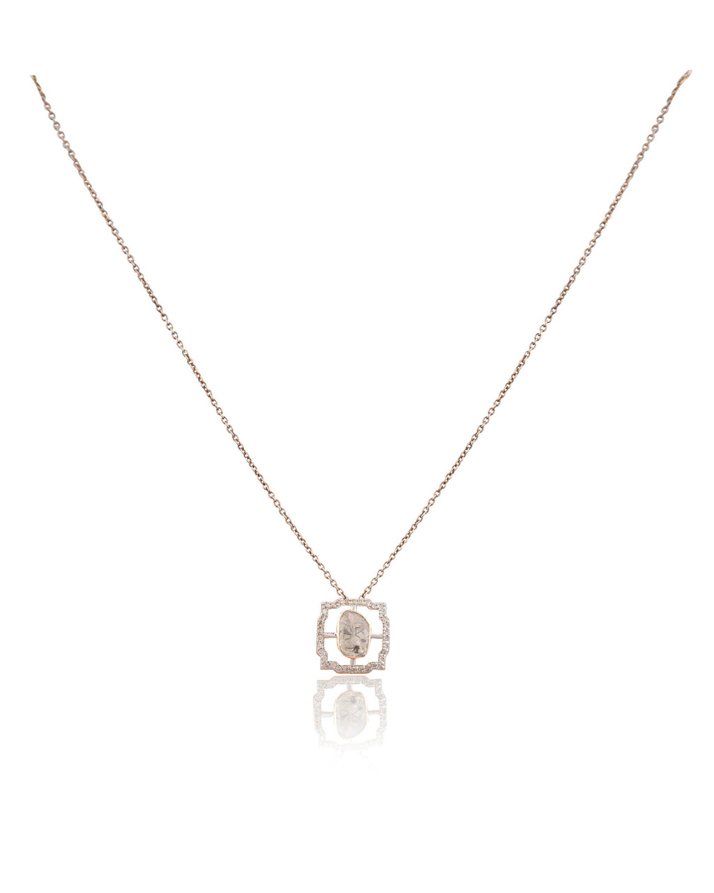 Priyanshi Pendant And Vidya Tops Polki And Diamond Set