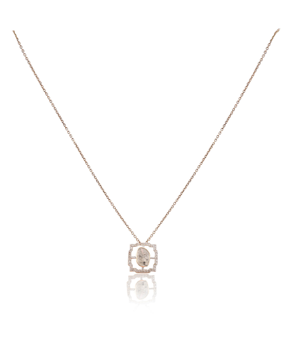 Priyanshi Pendant And Vidya Tops Polki And Diamond Set