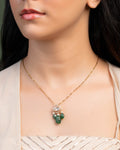 Rekha Polki And Diamond Pendant