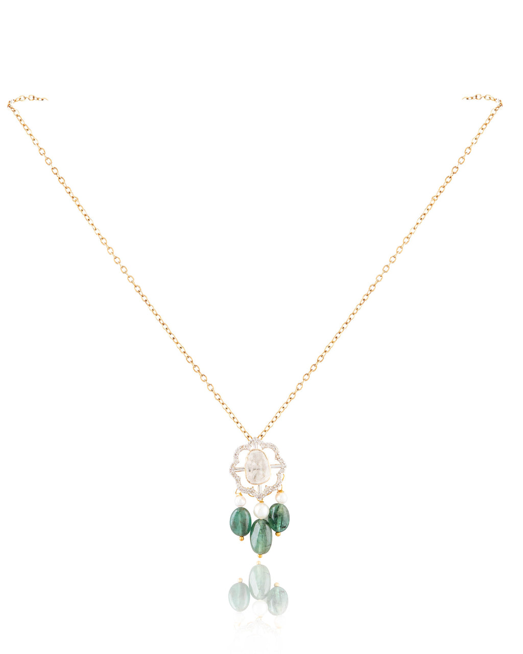 Sancheti Pendant And Anahita Tops Polki And Diamond Set