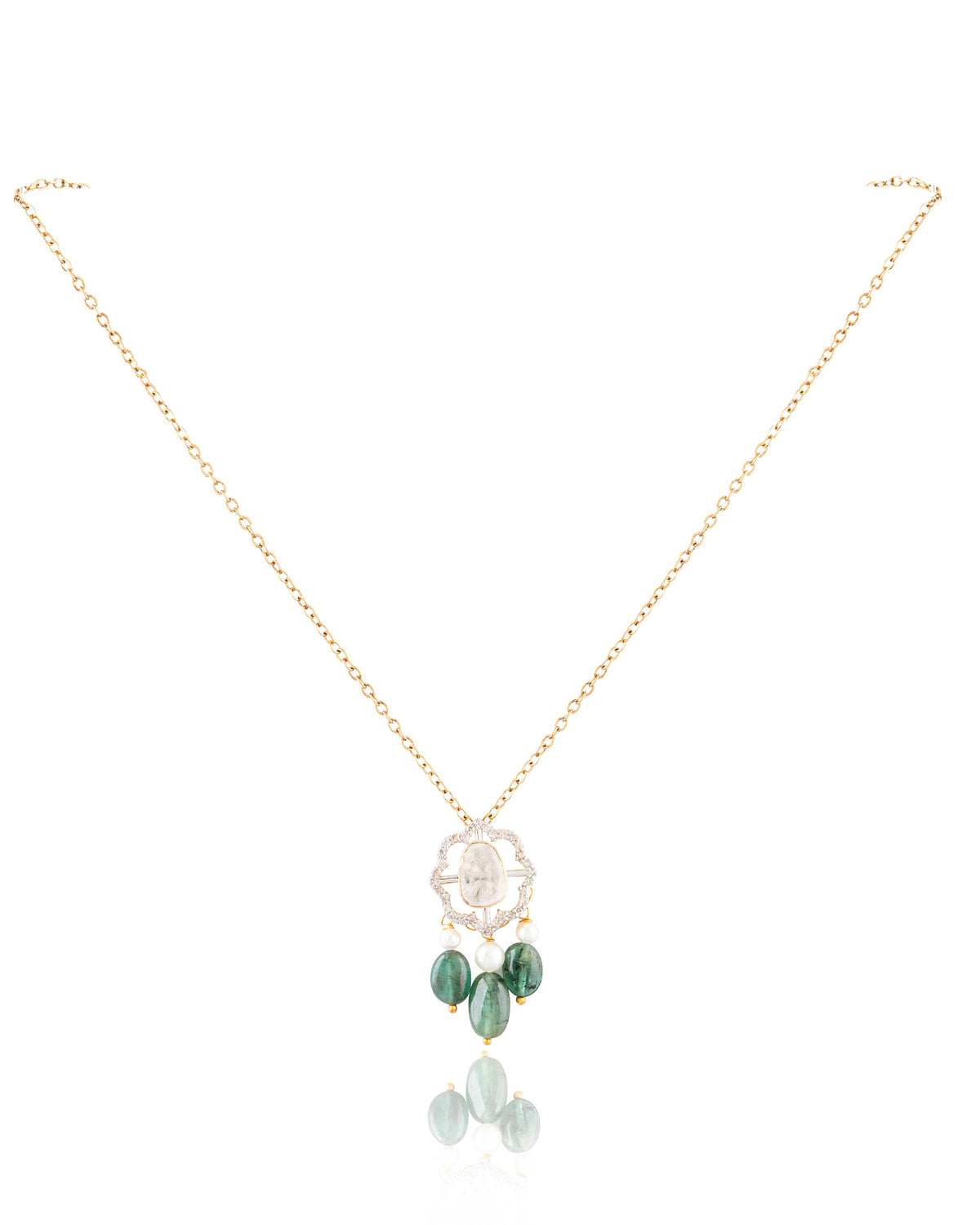 Sancheti Pendant And Anahita Tops Polki And Diamond Set