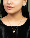 Arifa Pendant And Aarya Tops Polki And Diamond Set