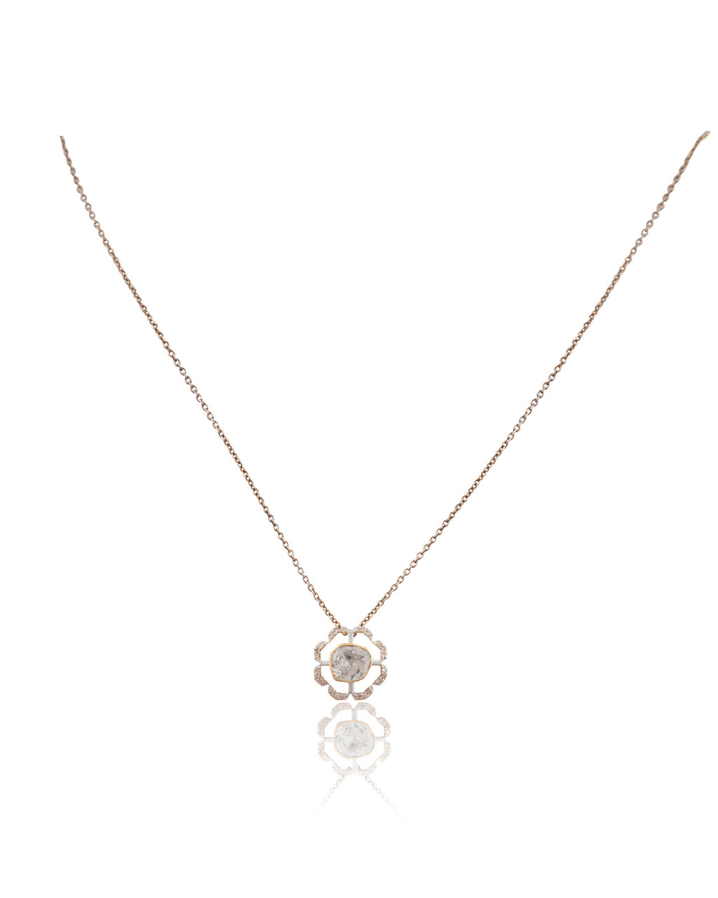 Maitri Polki And Diamond Pendant