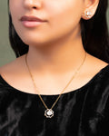 Maitri Pendant And Karina Tops Polki And Diamond Set