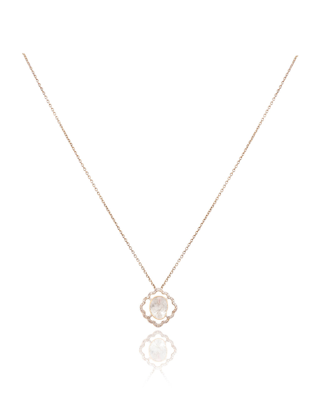 Tejaswi Pendant And Kirti Tops Polki And Diamond Set
