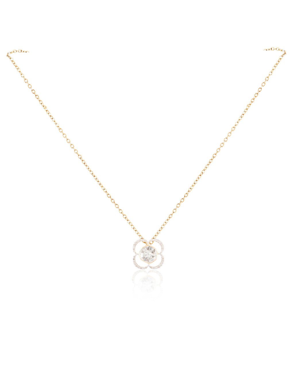 Sanchita Polki And Diamond Pendant