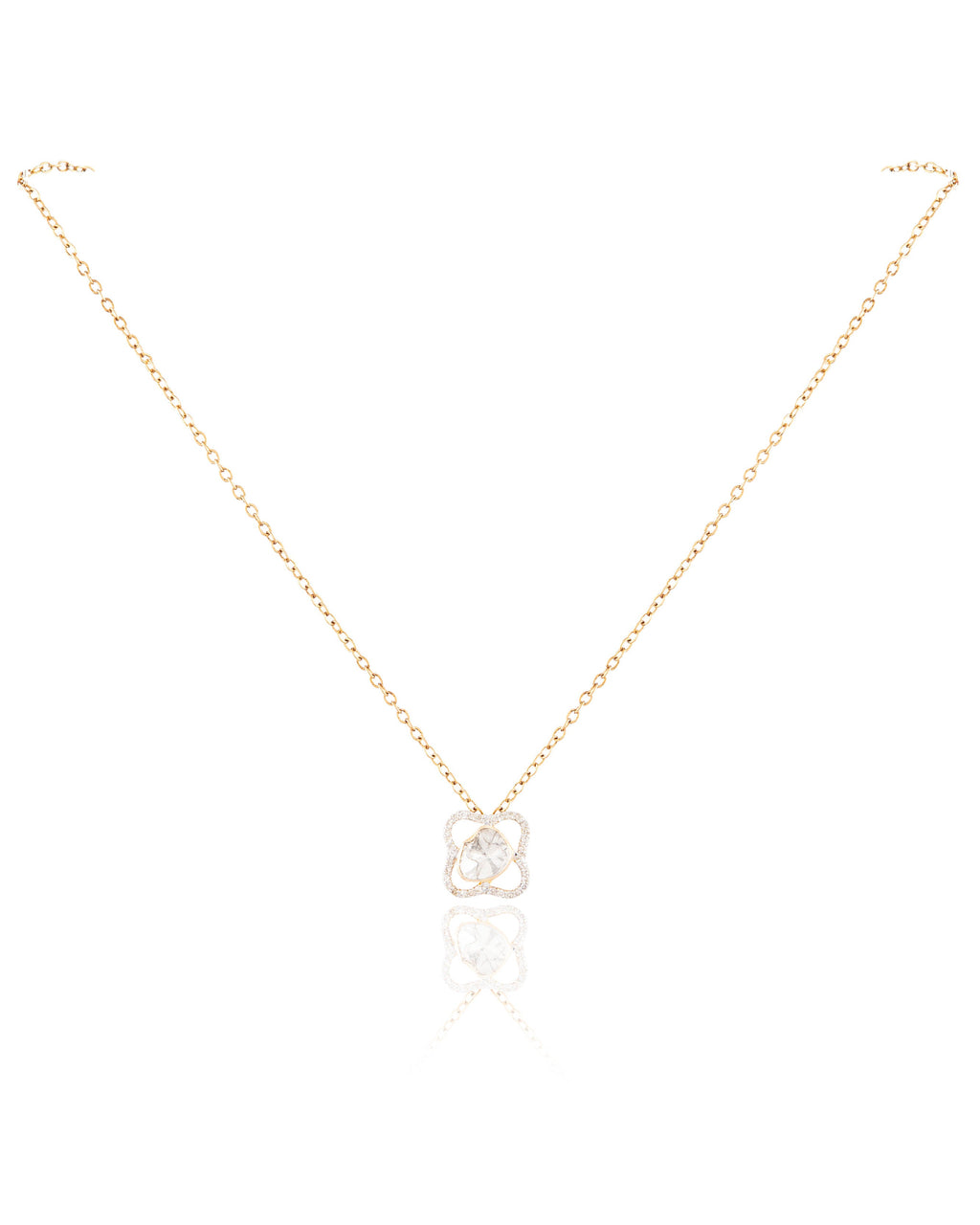 Mrunmayee Pendant And Drishtha Tops Polki And Diamond Set