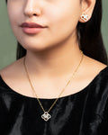 Mrunmayee Pendant And Drishtha Tops Polki And Diamond Set