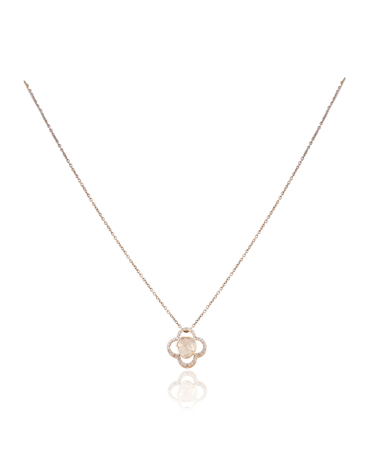 Aribha Pendant And Aashi Tops Polki And Diamond Set