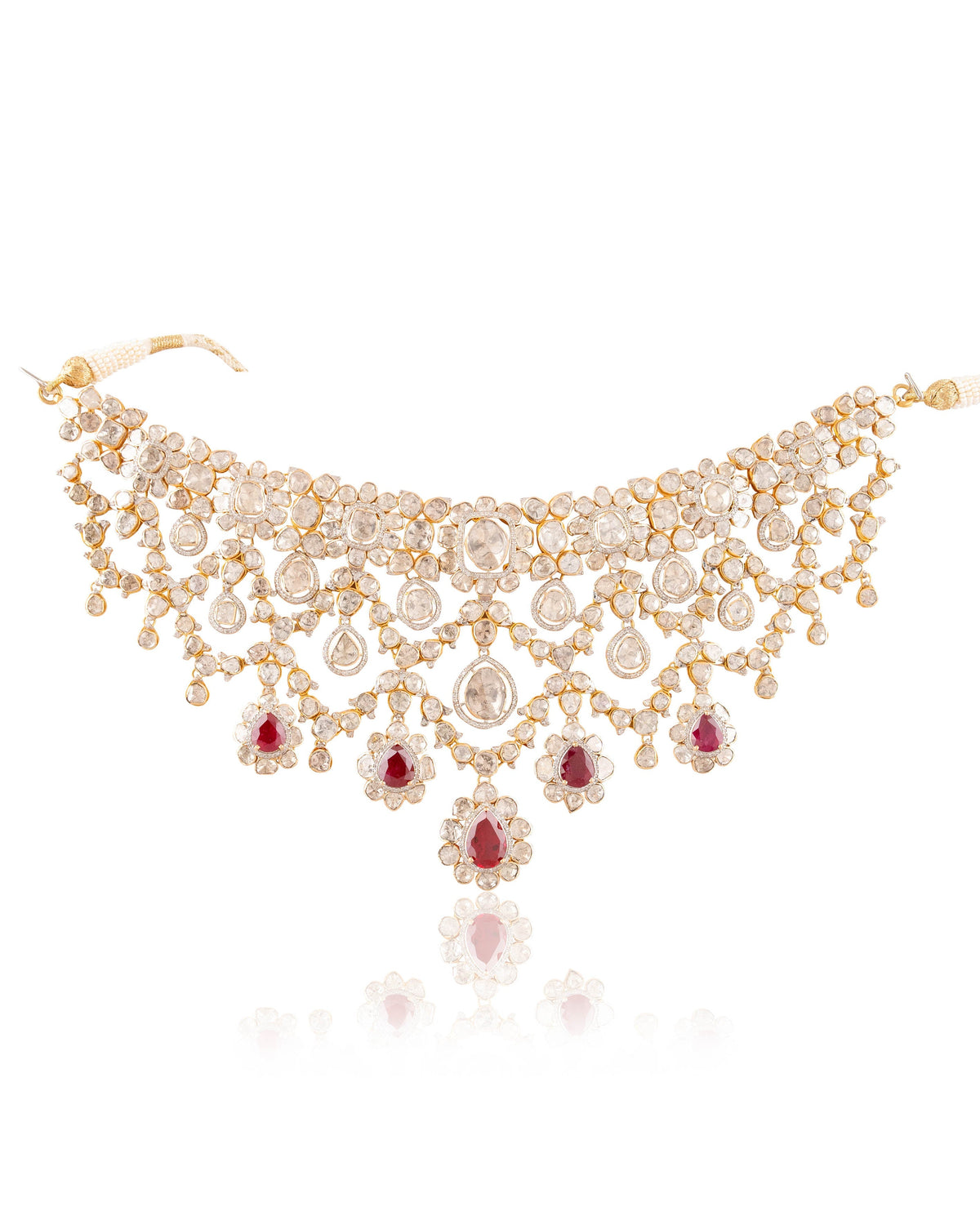 Jiya Shankar - Vrishaa Polki And Diamond Necklace