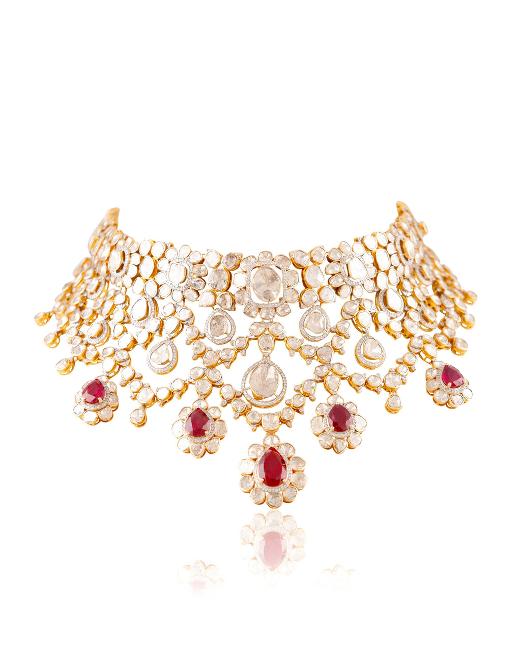 Jiya Shankar - Vrishaa Polki And Diamond Necklace