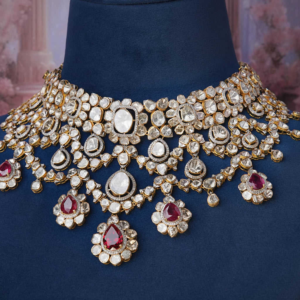 Jiya Shankar - Vrishaa Polki And Diamond Necklace