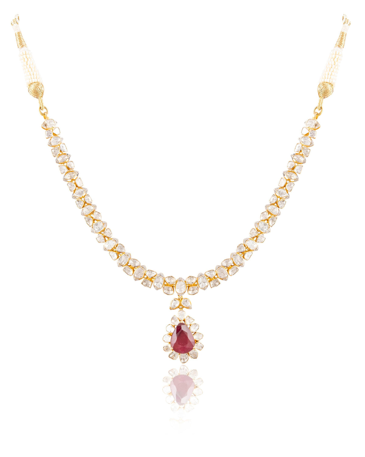 Delina Polki And Diamond Necklace